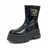 Sissy boy Womens Annette Platform Boots In Black