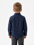 Polo Boys Nicholas Long Sleeved Shirt In Navy
