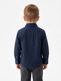 Polo Boys Nicholas Long Sleeved Shirt In Navy