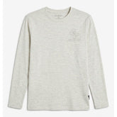 Guess Boys Long Sleeve T-shirt In Light Grey