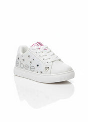 Bebe Girls Shoes In White Multi