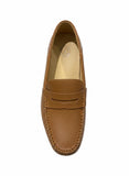 Zerga Mens Luca Formal Loafer Shoes In Tan