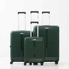 I Travel Malaga Trolley Set Dark Green