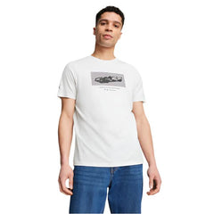 Puma Bmw Mms New Ess Car Graphic Tee White