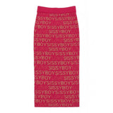 Sissyboy Womens Midi Lurex Knit Skirt In Cerise