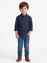Polo Boys Nicholas Long Sleeved Shirt In Navy