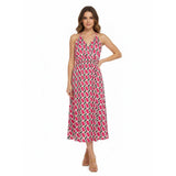 Sissy boy Womens Strappy Wrap Midi Dress In Pink