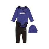 Puma Minicats Newborn Beanie Set Purple