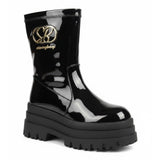 Sissy boy Womens Annette Platform Boots In Black