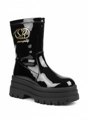 Sissyboy Womens Annette Platform Boots In Black