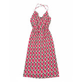Sissy boy Womens Strappy Wrap Midi Dress In Pink