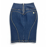 Freddy Womens Wrup Skirt In Denim Blue