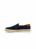 Zerga Mens Guiseppe Casual Loafer Shoes In Blue