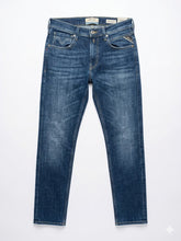 Replay Mens Super Slim Jean In Deep Blue
