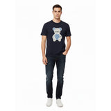Ben Sherman Mens Fur Bear T-Shirt In Navy