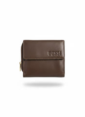 Bossi Womens Mopane Small Leather Flap Closure Purse In Brown