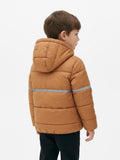 Polo Boys Owen Long Sleeved Puffer Jacket In Clay