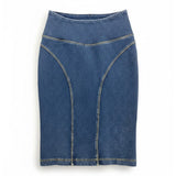 Freddy Womens Wrup Skirt In Denim Blue