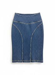 Freddy Womens Wrup Skirt In Denim Blue