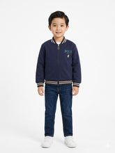 Polo Boys Bous Logan Sport Baseball Jacket In Navy