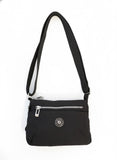 Free Spirit Medium Multi Pocket Sling Bag In Black