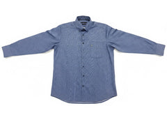 Bugatti Mens Casual Long Sleeve Shirt In Navy
