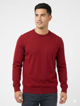 Ben Sherman Knit Crew Kneck Sweater In Berry