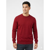 Ben Sherman Knit Crew Kneck Sweater In Berry