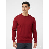 Ben Sherman Knit Crew Kneck Sweater In Berry