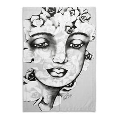 Tea Towel-S/Face-Pe/Bl
