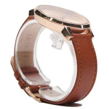 Nixon Kengsinton Mens Leather Strap Watch In Tan