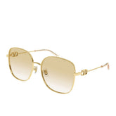 Valentino Garavani Square Womens Sunglasses In Gold