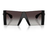 Versace Unisex Medusa Shield Oversized Sunglasses In Black