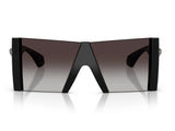 Versace Unisex Medusa Shield Oversized Sunglasses In Black
