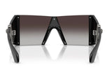 Versace Unisex Medusa Shield Oversized Sunglasses In Black