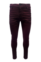 Vialli mens Jealous Ultra Fit Wine jeans