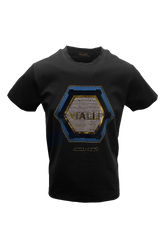 Vialli Mens Ladder T-Shirt In Black