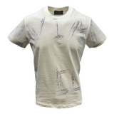 Vialli Mens Latin T-Shirt In Off White