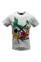 Vialli Mens Lawrence T-Shirt In White