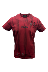Vialli Mens Longe T-Shirt In Red
