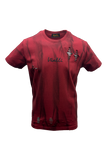 Vialli Mens Longe T-Shirt In Red