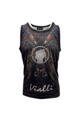 Vialli Mens Lelak Tank Top In Black