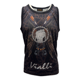 Vialli Mens Lelak Tank Top In Black