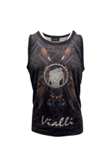 Vialli Mens Lelak Tank Top In Black