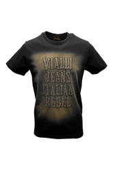 Vialli Mens Black Krust T Shirt