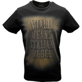 Vialli Mens Black Krust T Shirt