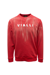 Vialli Mens Maple Sweatshirt In Red