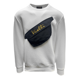Vialli Mens Mabag Sweatshirt In White