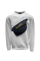 Vialli Mens Mabag Sweatshirt In White
