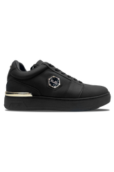 Vialli Mens Black/Gold Sylla Sneaker